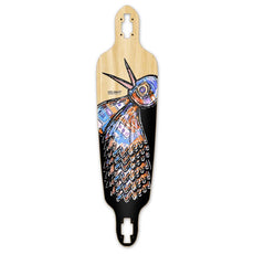 Punked Drop Through Longboard Deck - The Bird Natural - Longboards USA