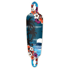 Punked Drop Through Tropical Night Longboard Deck - Longboards USA