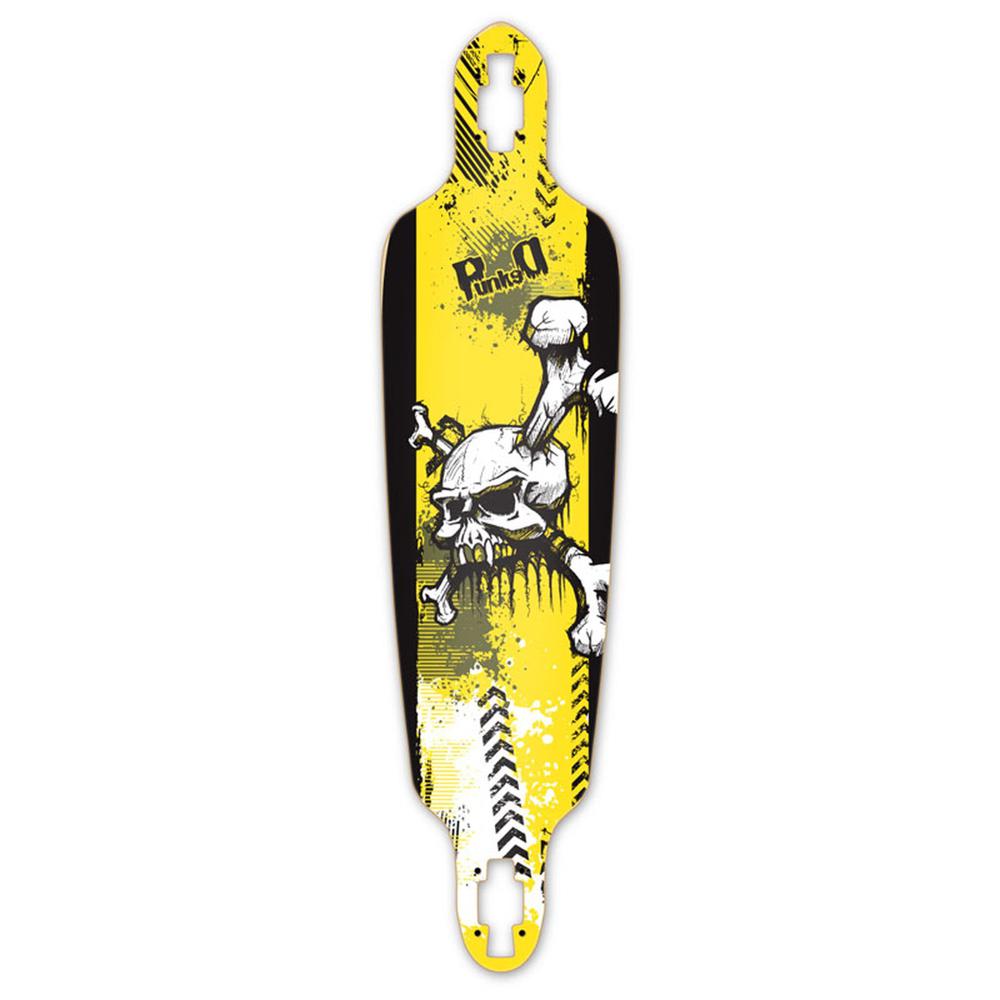 Punked Drop Through YSkull Longboard Deck - Longboards USA