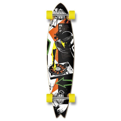 Punked Fishtail DJ Mixitup Longboard Complete - Longboards USA