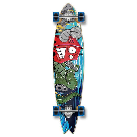 Punked Fishtail Robot Longboard Complete - Longboards USA