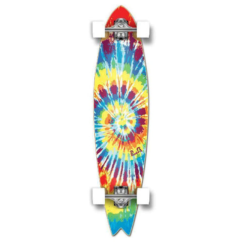 Punked Fishtail Tiedye Original Longboard Complete - Longboards USA