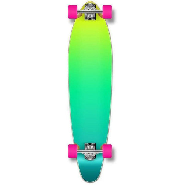 Punked Gradient Green kicktail 40" Longboard - Longboards USA