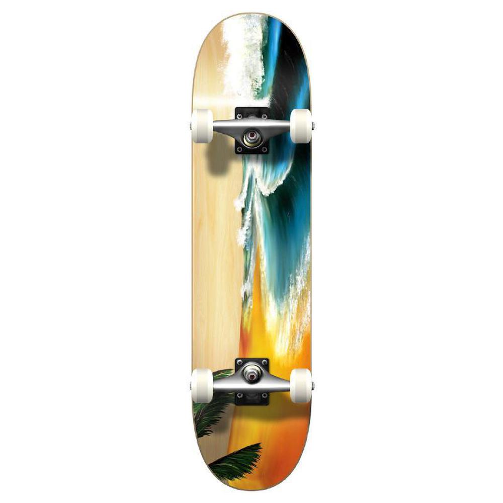 Punked Graphic Beach Complete Skateboard - Longboards USA