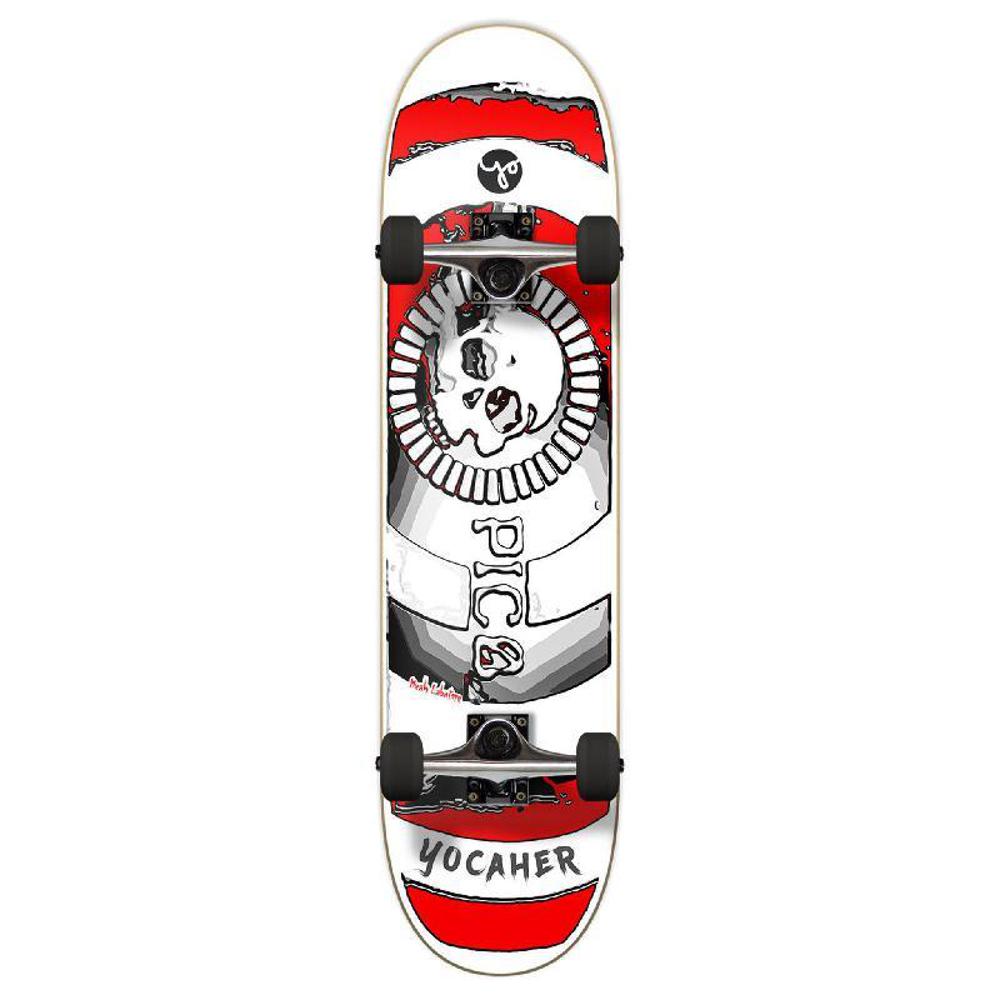 Punked Graphic Complete Skateboard 7.75 Inch - Micah Labatore - Death Do Us  Part - Red