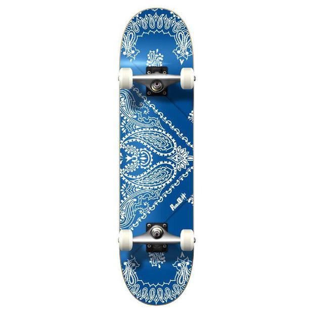 Punked Graphic Complete Skateboard - Bandana Blue - Longboards USA