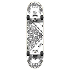 Punked Graphic Complete Skateboard - Bandana White - Longboards USA