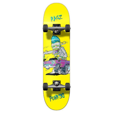 Punked Graphic Hot Rod Ragz Complete Skateboard - Longboards USA