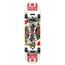 Punked Graphic King of Hearts Complete Skateboard - Longboards USA