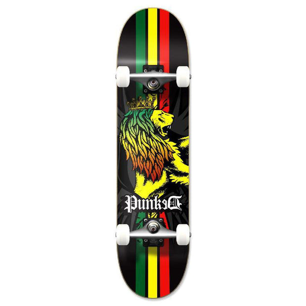 Punked Graphic Rasta Complete Skateboard - Longboards USA