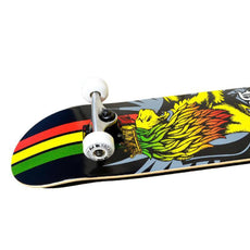 Punked Graphic Rasta Complete Skateboard - Longboards USA