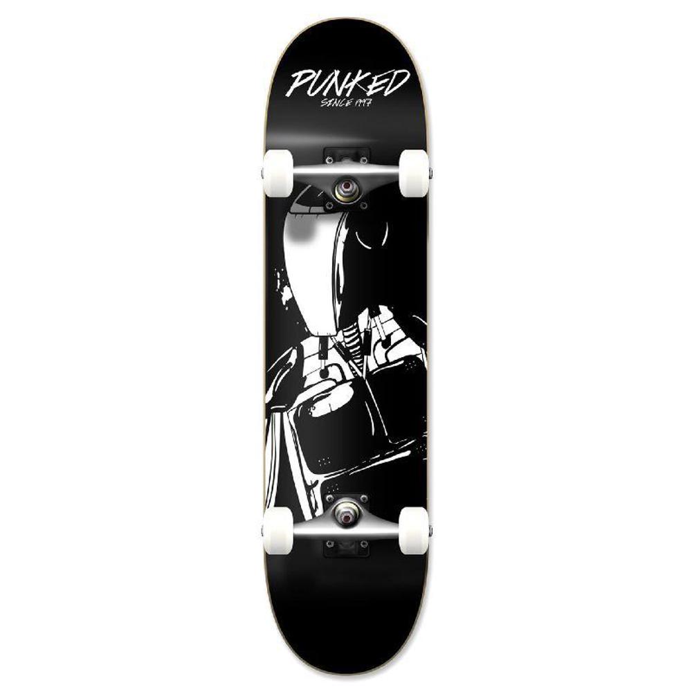 Punked Graphic Robot Punked Complete Skateboard - Longboards USA