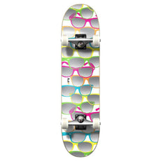 Punked Graphic Shades White Complete Skateboard - Longboards USA