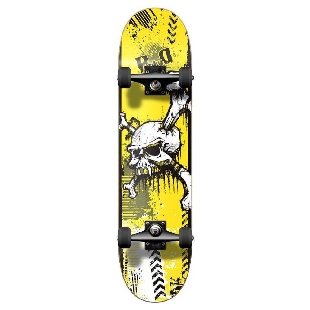 Punked Graphic Yskull Complete Skateboard - Longboards USA