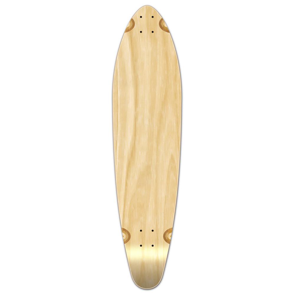 Punked Kicktail Blank Longboard Deck - Natural - Longboards USA