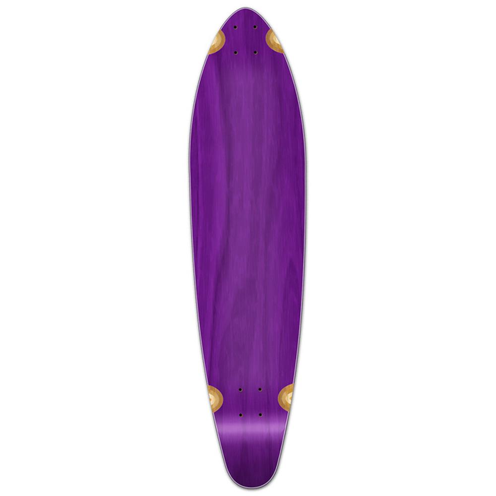 Punked Kicktail Blank Longboard Deck Stained Purple Longboards USA