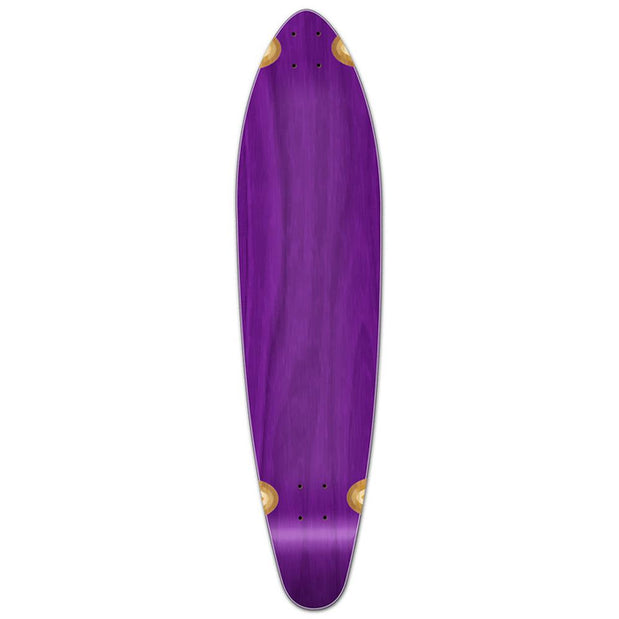 Punked Kicktail Blank Longboard Deck - Stained Purple - Longboards USA