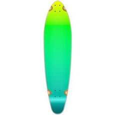 Punked Kicktail Longboard Deck - Gradient Green - Longboards USA