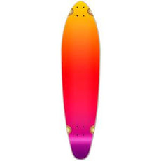 Punked Kicktail Longboard Deck - Gradient Pink - Longboards USA