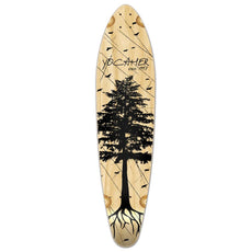 Punked Kicktail Longboard Deck - In the Pines : Natural - Longboards USA