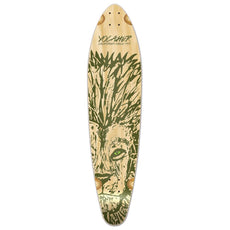 Punked Kicktail Longboard Deck - Spirit Animal LION - Longboards USA