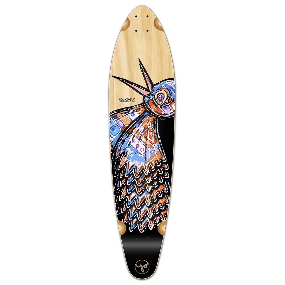 Punked Kicktail Longboard Deck - The Bird Natural - Longboards USA