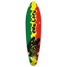 Punked Kicktail Rasta 2 Longboard Deck - Longboards USA