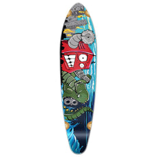 Punked Kicktail Robot Longboard Deck - Longboards USA