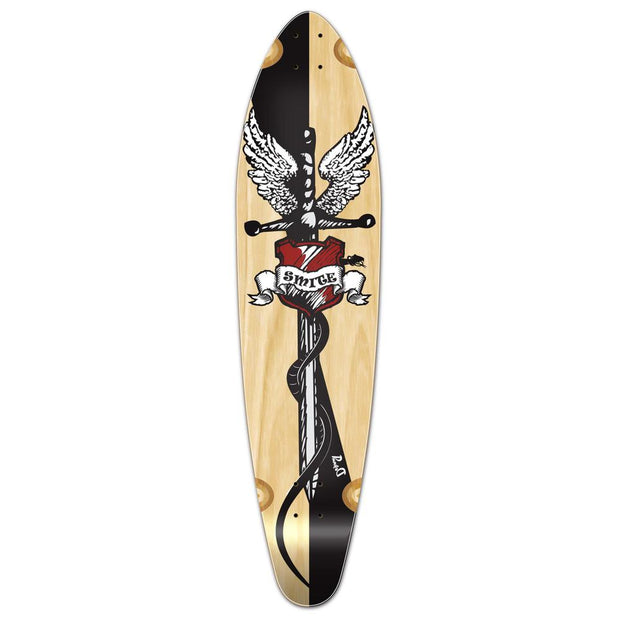 Punked Kicktail Smite Longboard Deck - Longboards USA