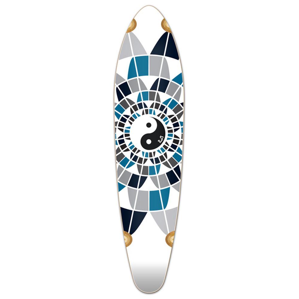 Punked Kicktail Ying Yang 40" Longboard Deck - Longboards USA