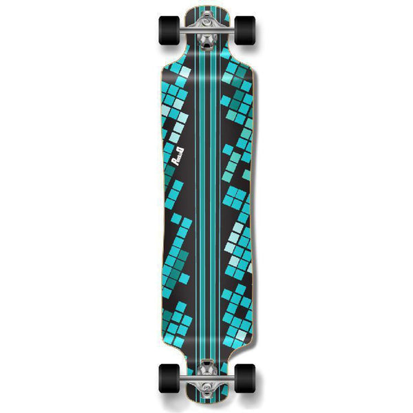Punked Lowrider Black Digital Wave Longboard Complete