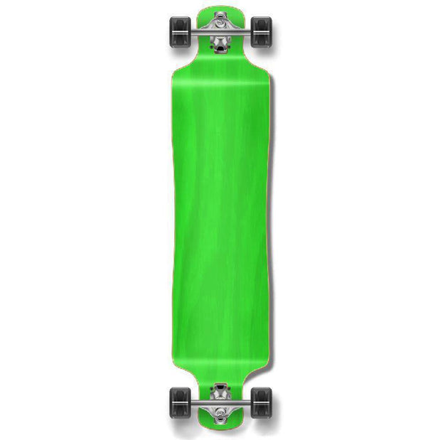 Punked Lowrider Blank Longboard Complete - Stained Green - Longboards USA