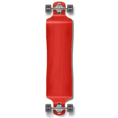 Punked Lowrider Blank Longboard Complete - Stained Red - Longboards USA