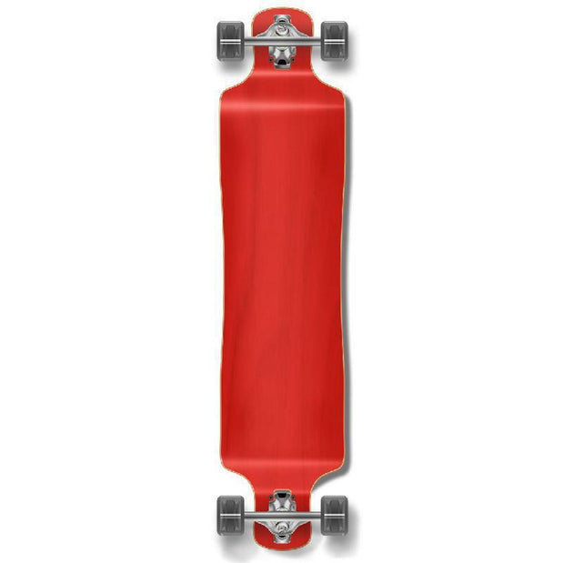 Punked Lowrider Blank Longboard Complete - Stained Red - Longboards USA
