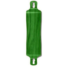 Punked Lowrider Blank Longboard Deck - Stained Green - Longboards USA