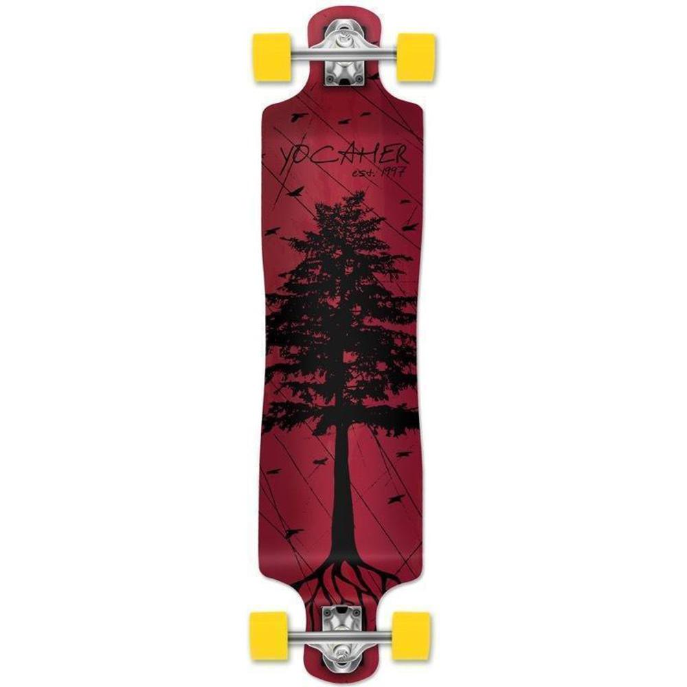 Punked Lowrider Double Drop Pines Red 40" Longboard - Longboards USA