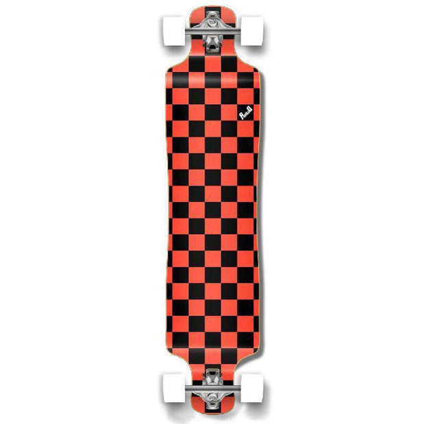 Punked Lowrider Longboard Complete - Checker Orange - Longboards USA