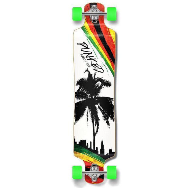 Punked Lowrider Longboard Complete - Palm City Rasta - Longboards USA