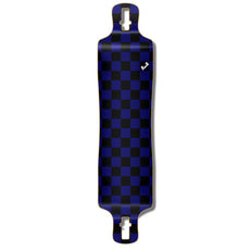 Punked Lowrider Longboard Deck - Checker Blue - Longboards USA