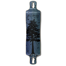 Punked Lowrider Longboard Deck - In the Pines : Blue - Longboards USA