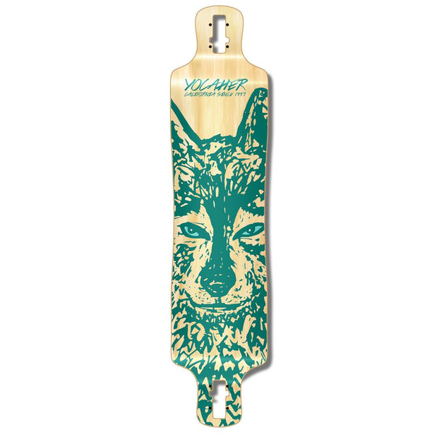 Punked Lowrider Longboard Deck - Spirit Animal WOLF - Longboards USA