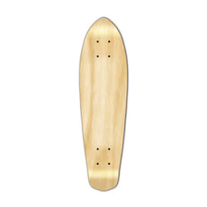 Punked Micro Cruiser Blank Deck - Natural - Longboards USA