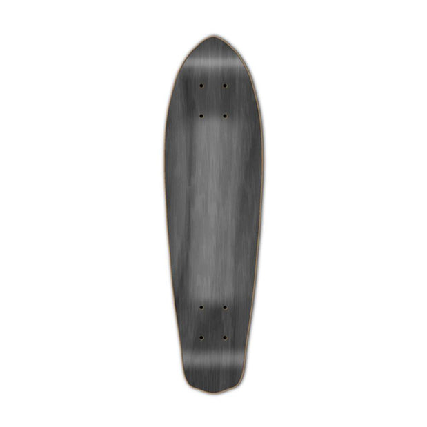 Punked Micro Cruiser Blank  Deck - Stained Black - Longboards USA