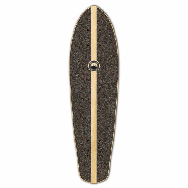 Punked Micro Cruiser Blank  Deck - Stained Black - Longboards USA