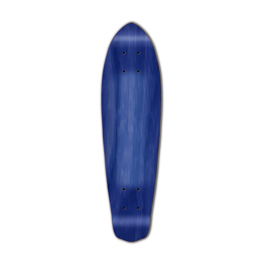 Punked Micro Cruiser Blank  Deck - Stained Blue - Longboards USA