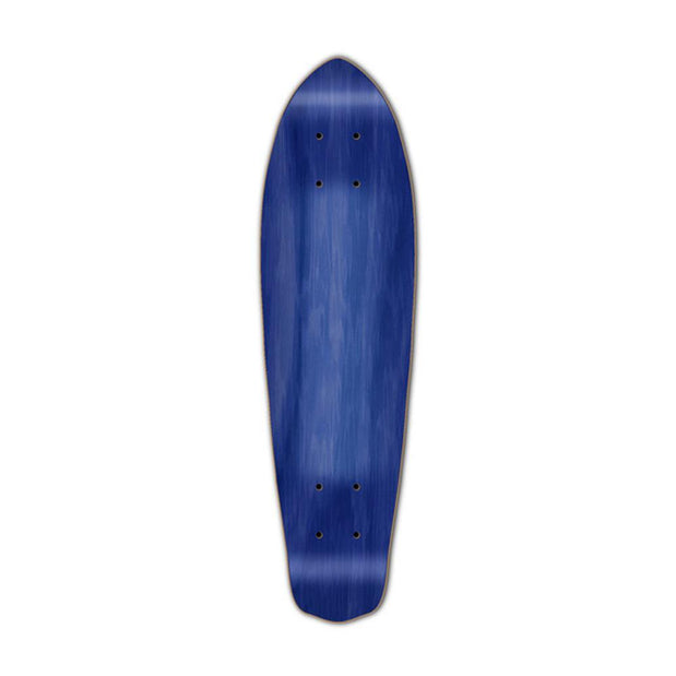 Punked Micro Cruiser Blank  Deck - Stained Blue - Longboards USA