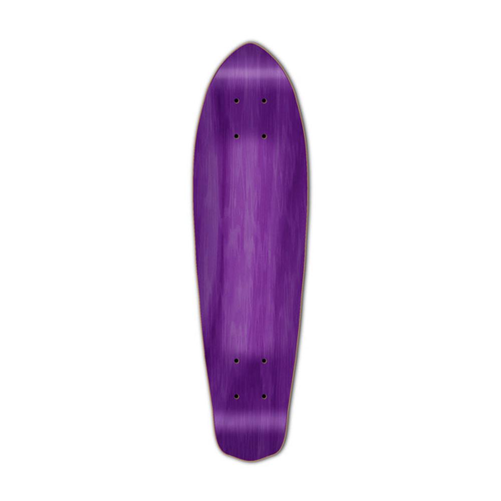 Punked Micro Cruiser Blank  Deck - Stained Purple - Longboards USA