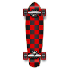 Punked Micro Cruiser Complete - Checker Red - Longboards USA