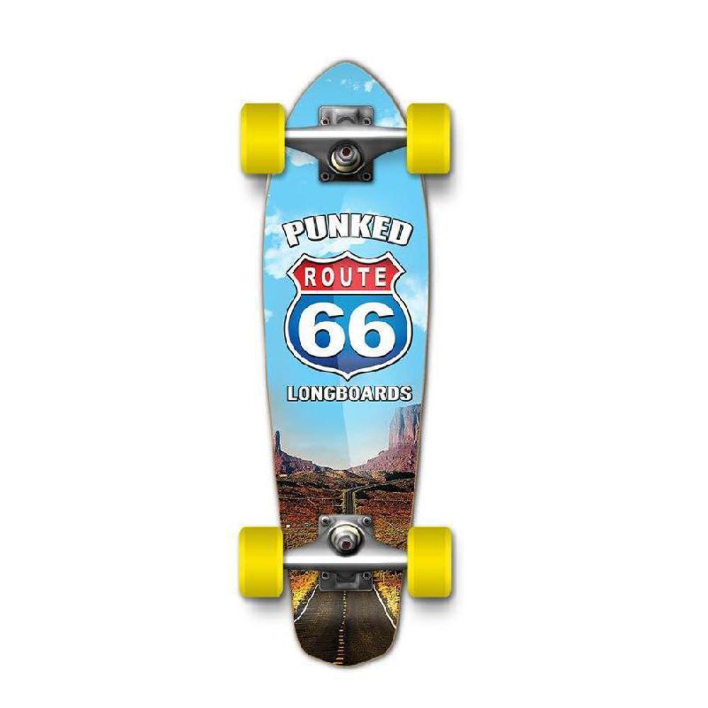 Punked Micro Cruiser Complete - Route 66 Series - The Run - Longboards USA