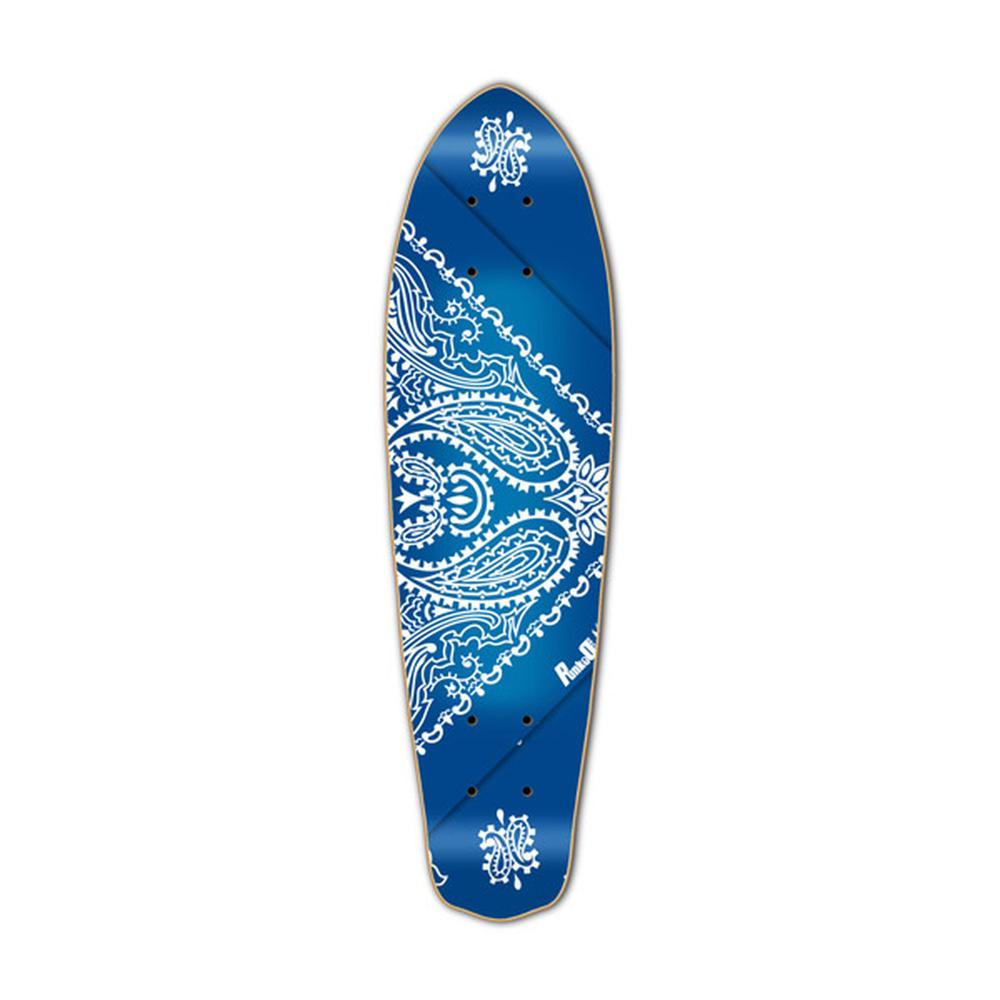 Punked Micro Cruiser  Deck - Bandana Blue - Longboards USA